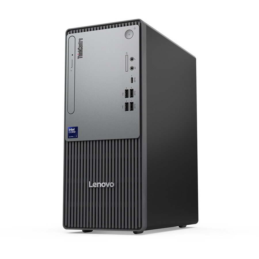 Desktop PC ThinkCentre Neo 50t G6 Tower Intel Core Ultra 7 265 16GB 512GB DVD-RW Windows 11 Pro Negru