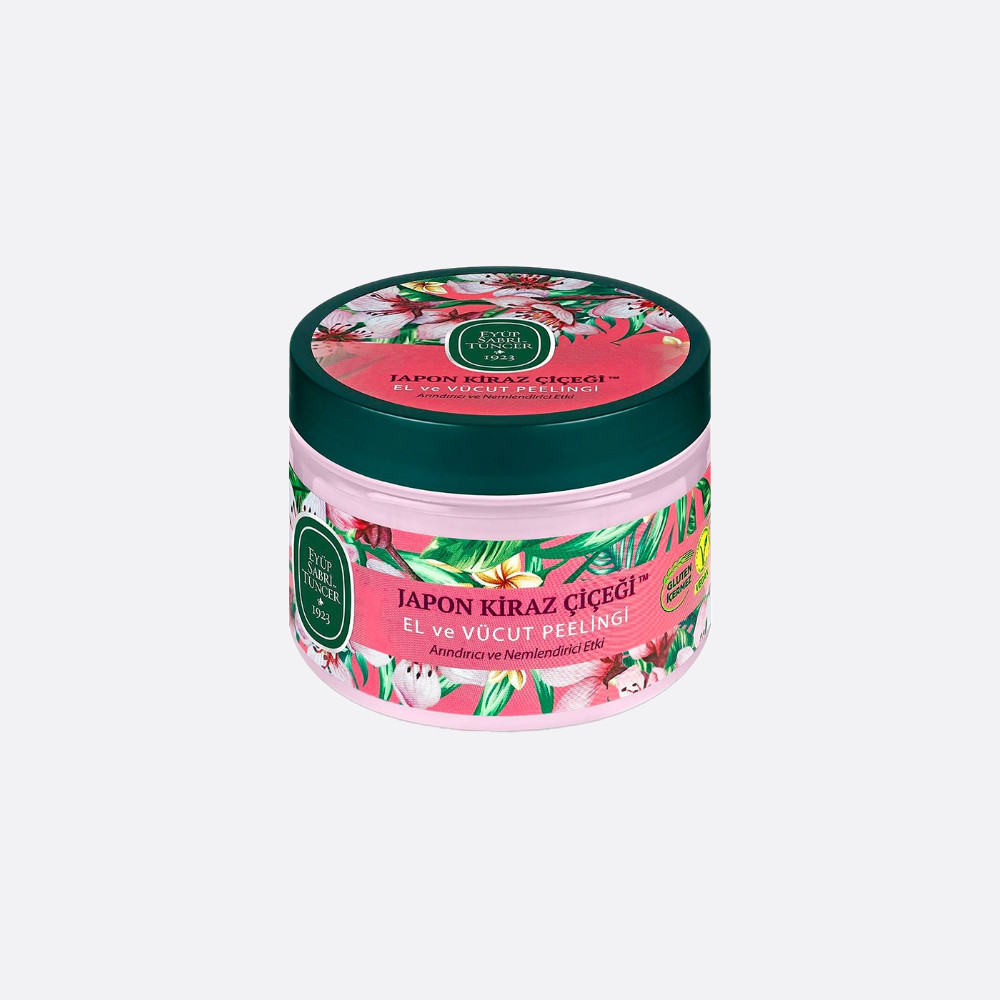 Scrub pentru maini si corp Eyup Sabri Tuncer Japanese Cherry Blossom, 400g