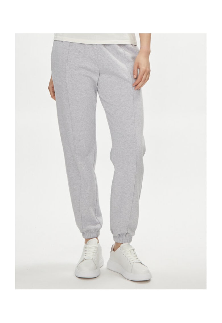 Pantaloni dama -  303651954 - Bumbac - Gri - Gri