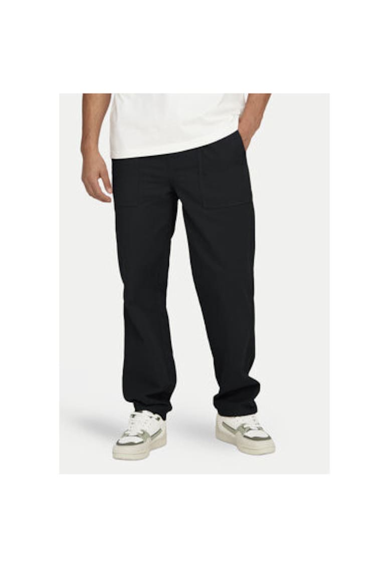 Pantaloni barbati -  304493409 - Bumbac - Negru - Negru
