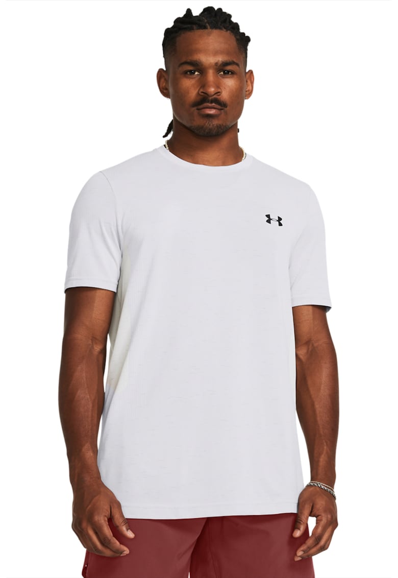 Tricou fara cusaturi - pentru fitness Vanish - Alb/Negru