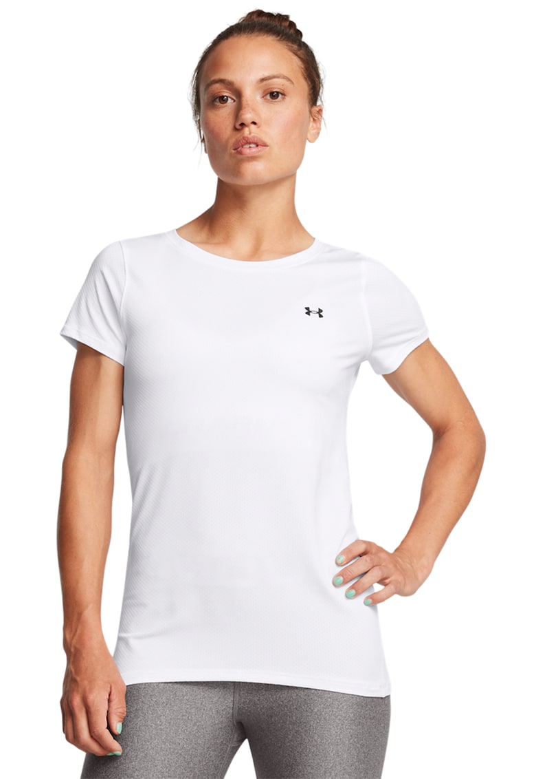 Tricou pentru antrenament HeatGear® - Alb optic/Alb murdar