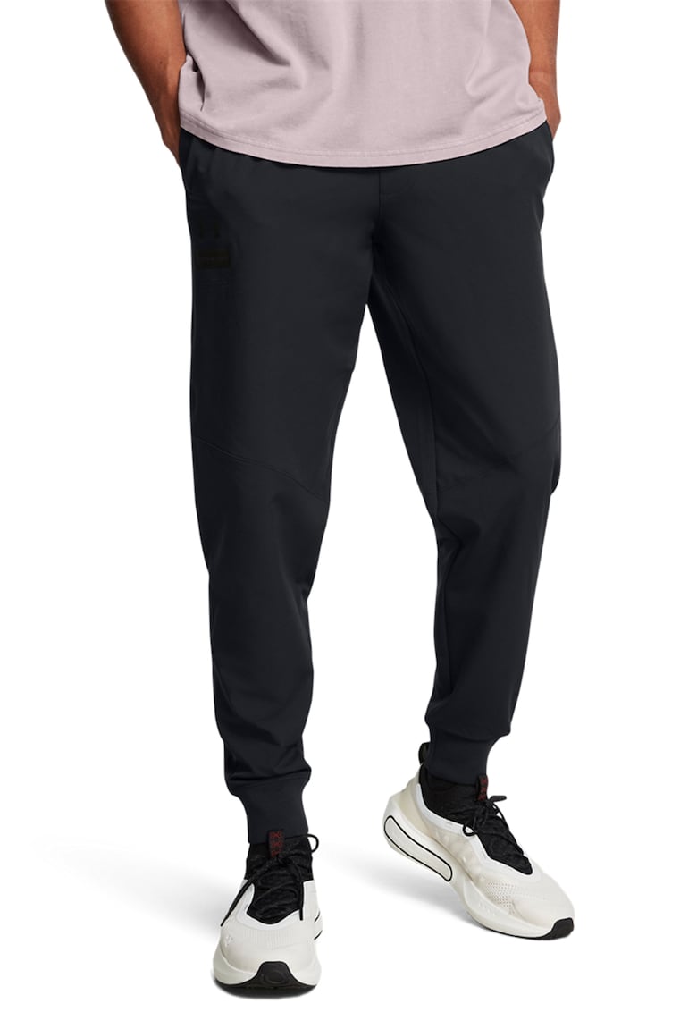 Pantaloni de trening conici - pentru fitness Sportswear - Negru