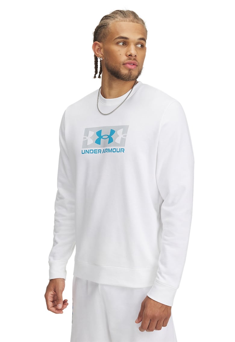 Bluza de trening din material terry cu logo Rival - Alb/Albastru