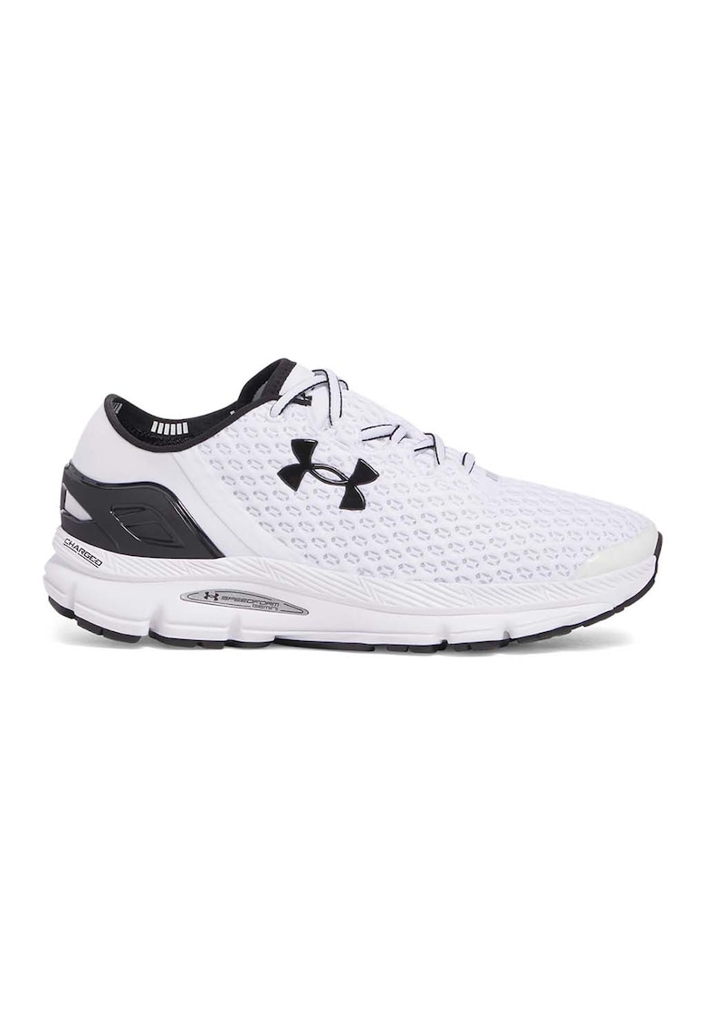 Pantofi sport cu logo UA Speedform Gemini - Alb/Negru