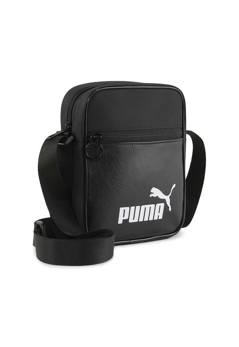Geanta crossbody cu imprimeu logo - Negru