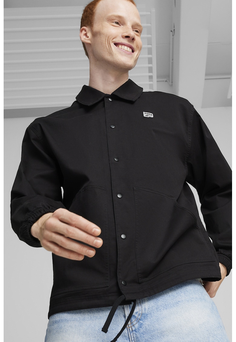 Jacheta cu guler clasic Downtown - Negru