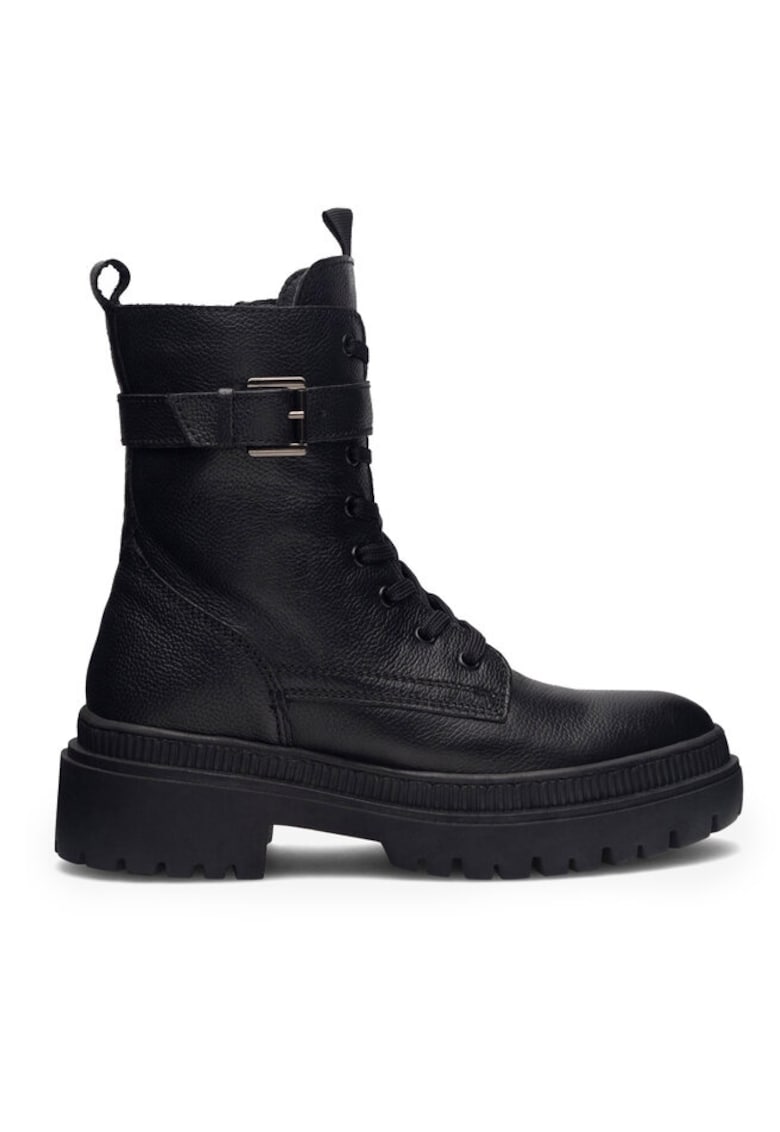 Ghete dama - 57500 -  Piele naturala - Negru