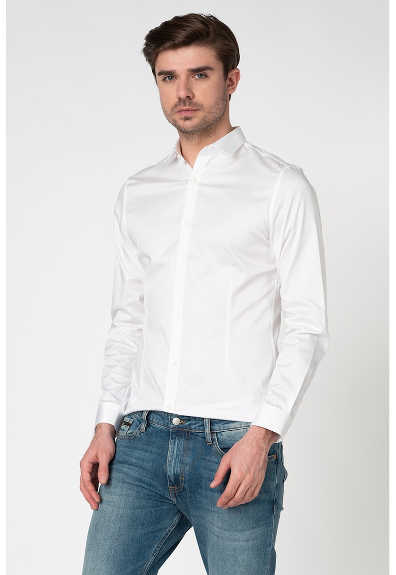 Camasa super slim fit Panama - Alb