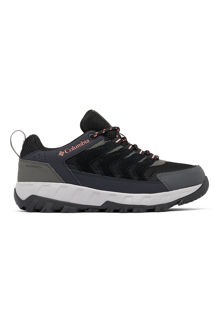 Pantofi impermeabili low-cut pentru drumetii Strata Trail - Negru/Gri antracit