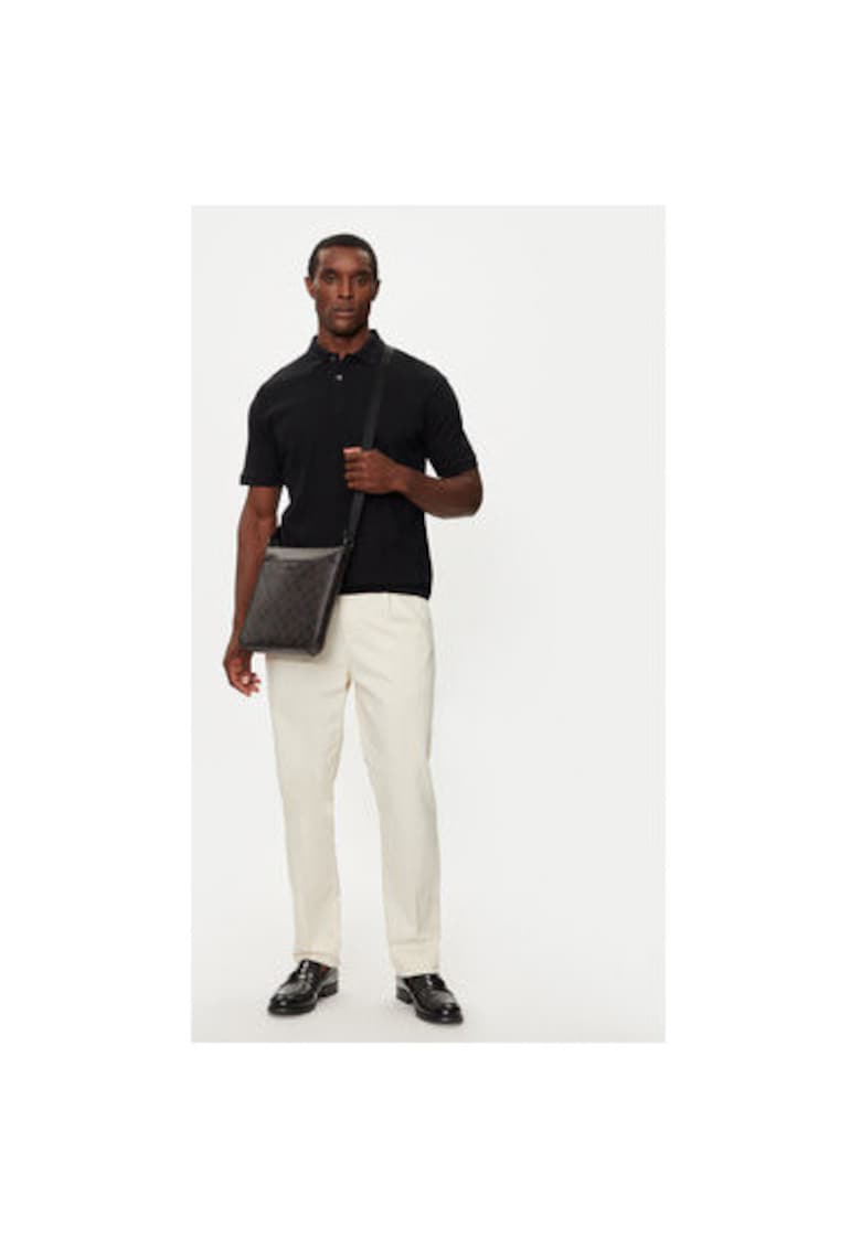 Tricou polo barbati  16094575 - Bumbac organic - Negru - Negru