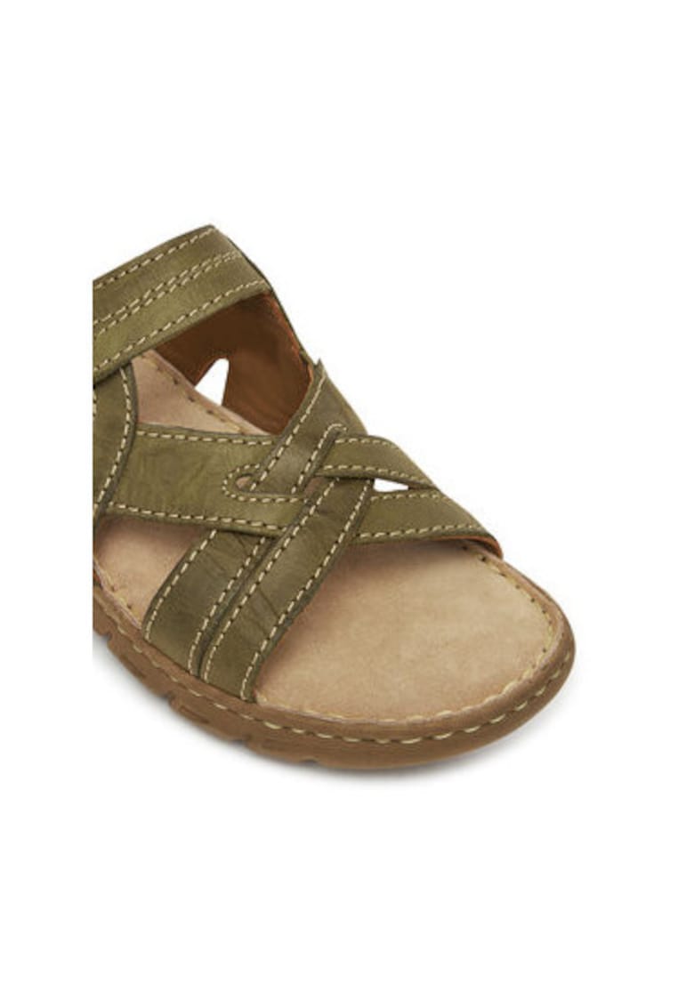 Slapi dama - 76810 -  Piele naturala - Kaki