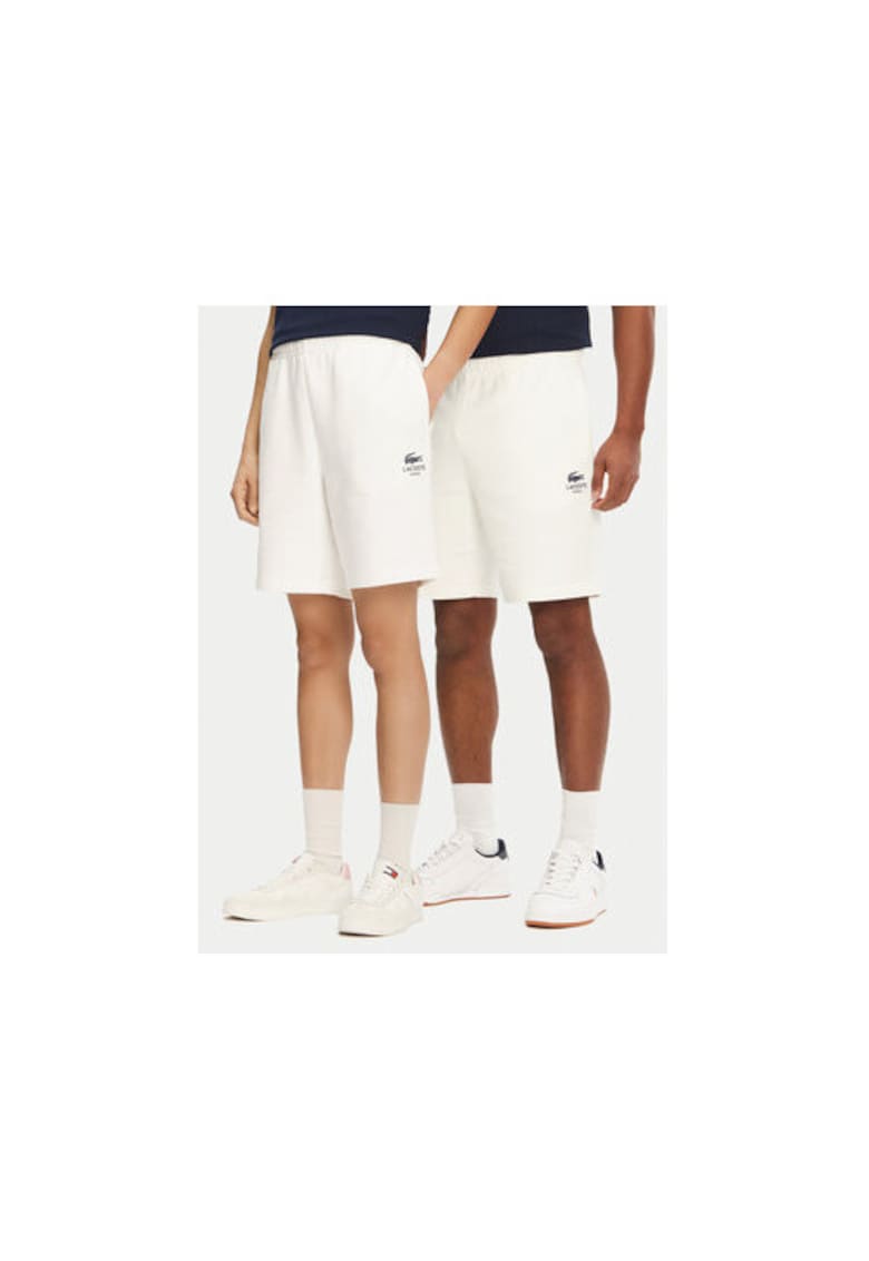 Pantaloni scurti sport unisex  GH0990 - Bumbac - Ecru - Ecru