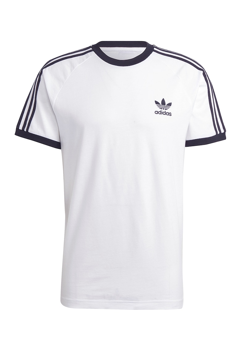 Oferte la Tricou cu decolteu la baza gatului si maneci raglan - Negru/Alb optic