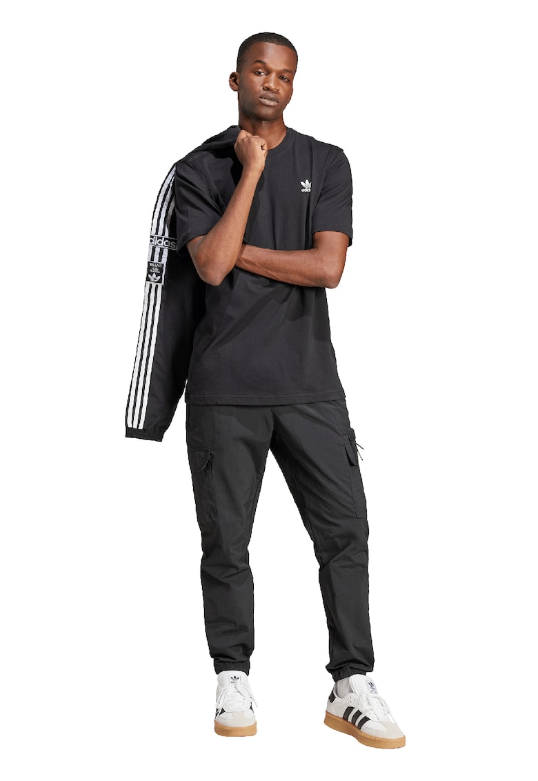 Oferte la Tricou regular fit din bumbac Trefoil - Negru