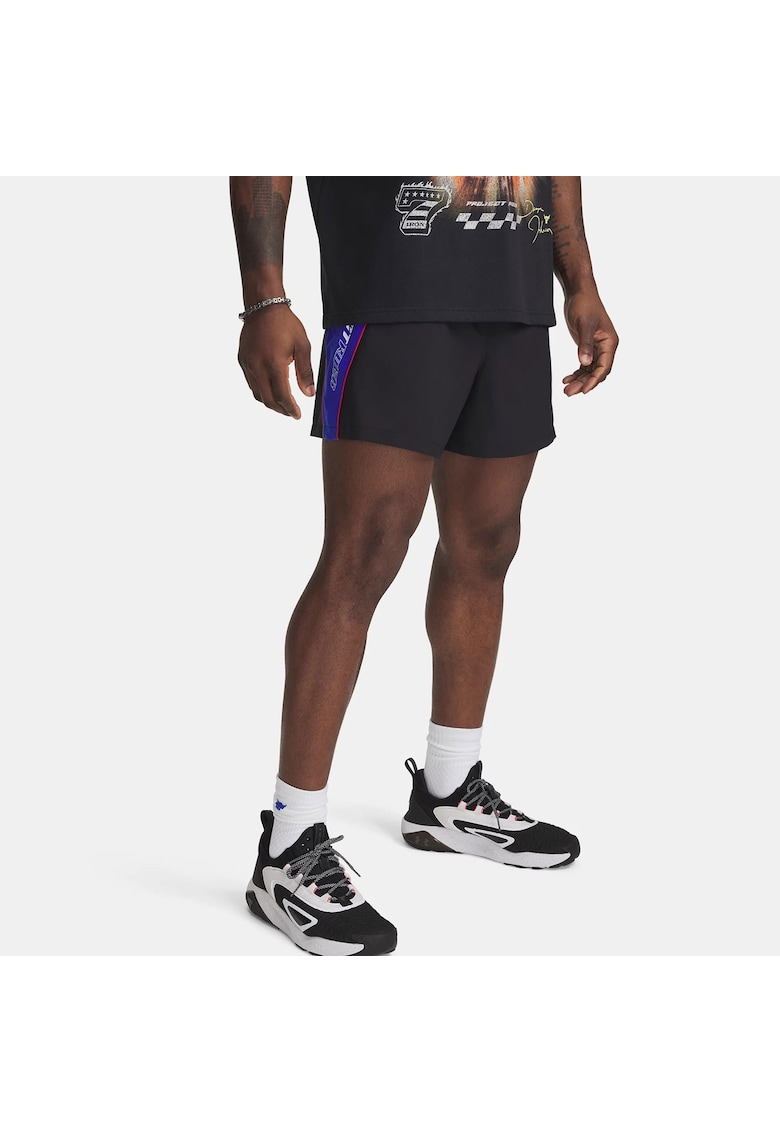 Pantaloni sport de barbati -  Project Rock - negru - poliester
