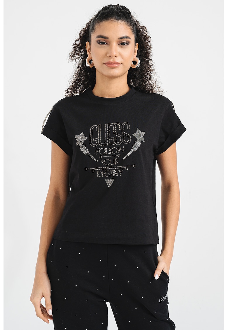 Tricou cu logo - Negru