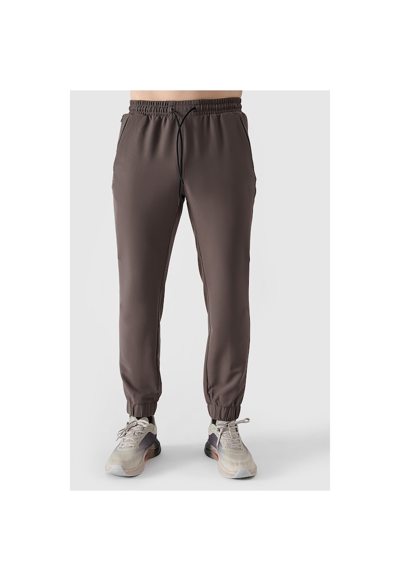 Pantaloni sport barbati  antrenament - maro - material respirabil