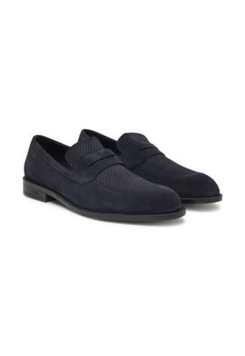 Oferte la Mocasini dama -  piele intoarsa - bleumarin