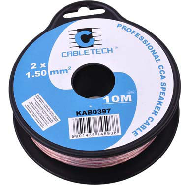 CABLU DIFUZOR CCA 2X1.50MM TRANSPARENT 10M