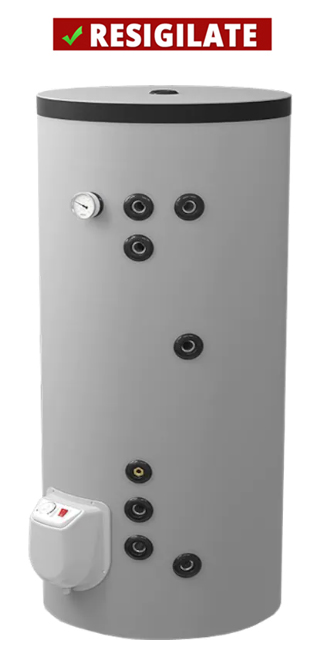 PRODUS RESIGILAT CU DEFECTE ESTETICE DAR IN PERFECTA STARE DE FUNCTIONARE 445599 !!! Boiler termoelectric cu doua serpentine Eldom FV20060S21 3000 W 200 l montaj pe sol 0.8 Mpa