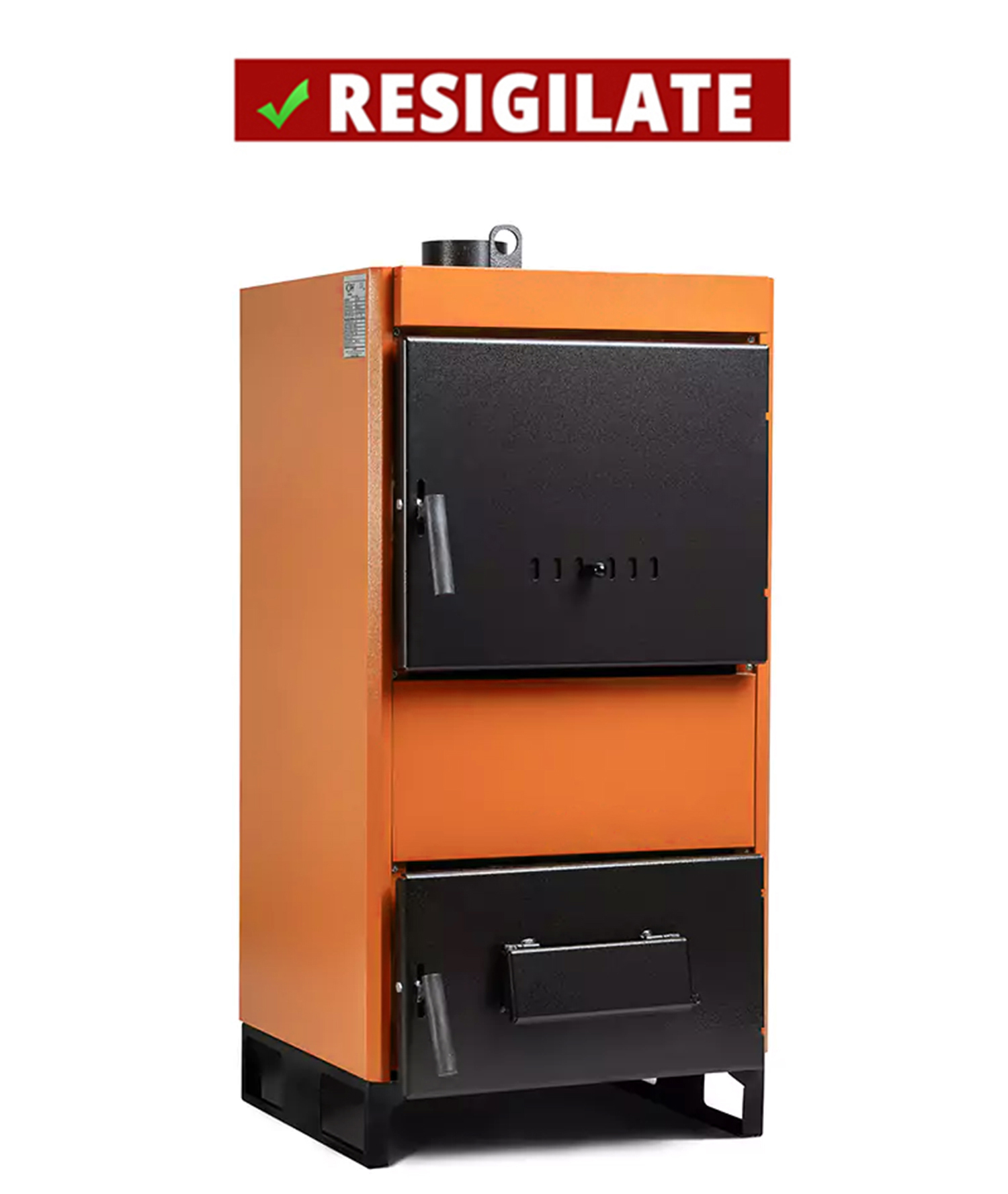 PRODUS RESIGILAT NOU PREZINTA IMPERFECTIUNI ESTETICE IN PERFECTA STARE DE FUNCTIONARE cod 445563 !!! Centrala pe combustibil solid Fiama W 35 kW