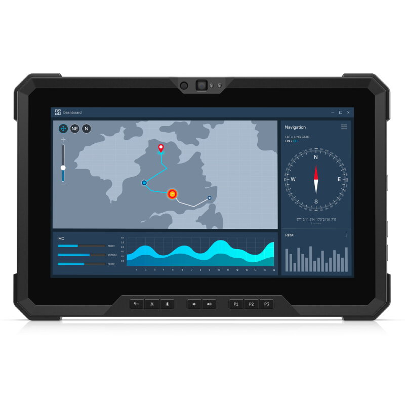 Laptop Refurbished Latitude 7220 Rugged 11.6 inch FHD Intel Core i5-8365U 8GB 256GB SSD Windows 11 Home Black