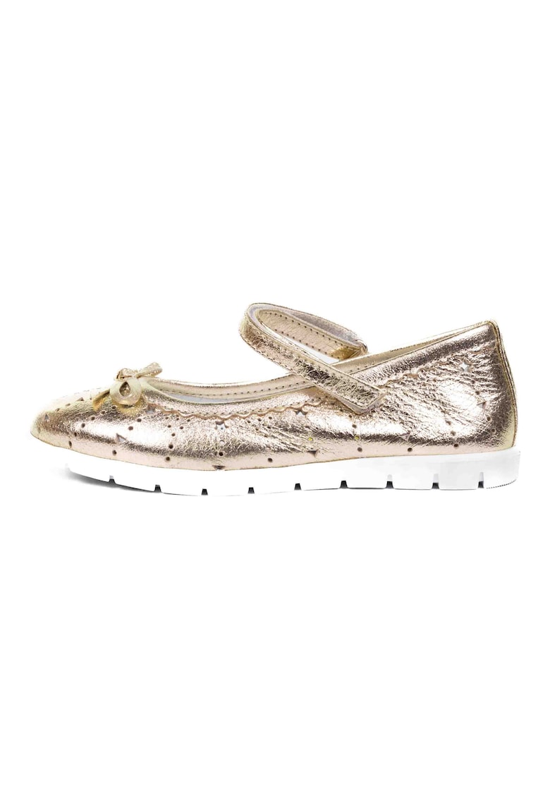 Oferte la Balerini din piele naturala - fete -  cu Scai - Talpa Felxibila - 594