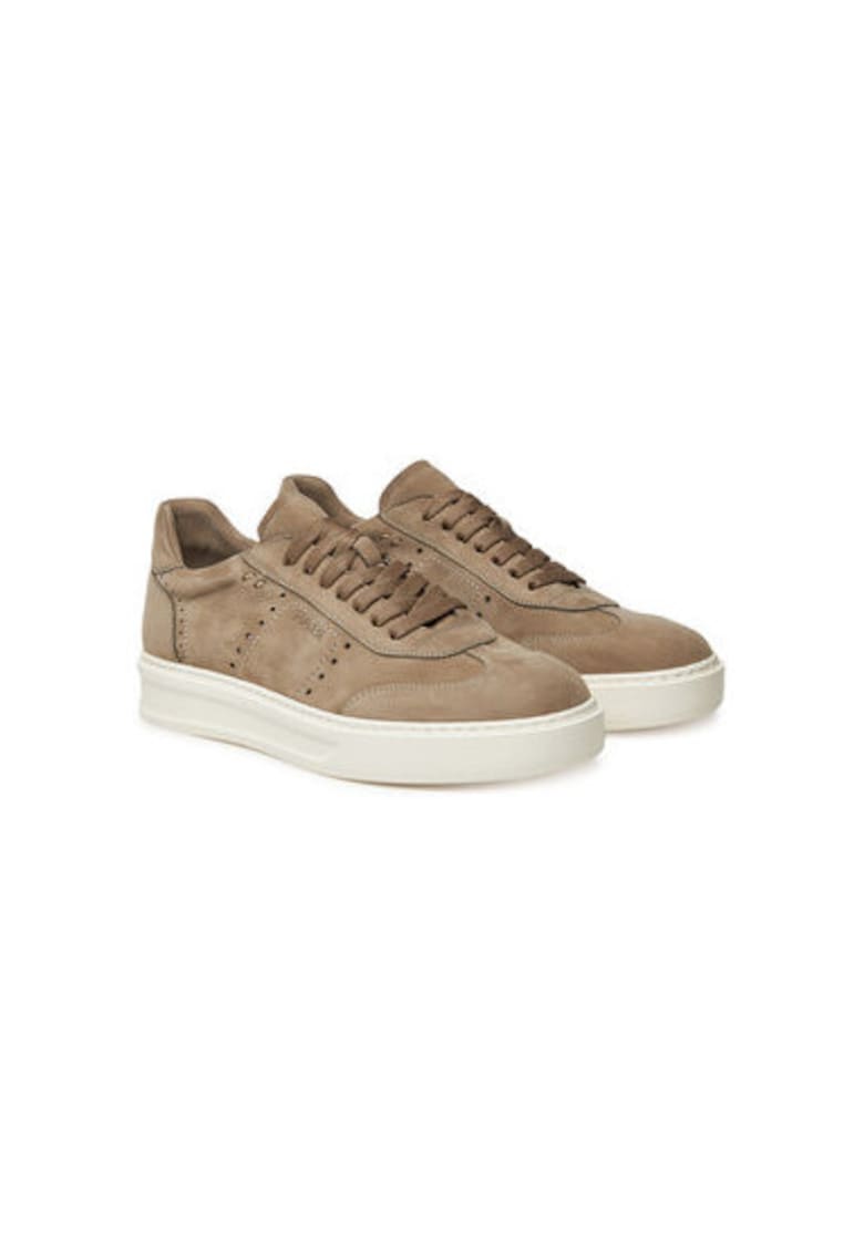 Pantofi sport barbati - FU0261.A07ZIPMOB082 -  Piele naturala - Maro