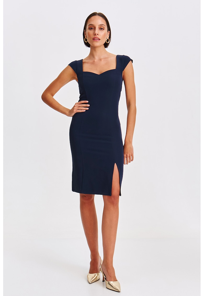 Rochie scurta cambrata - Bleumarin