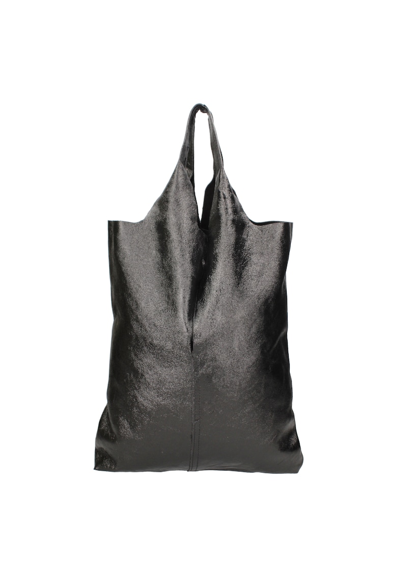 Geanta hobo de piele cu etui - Negru