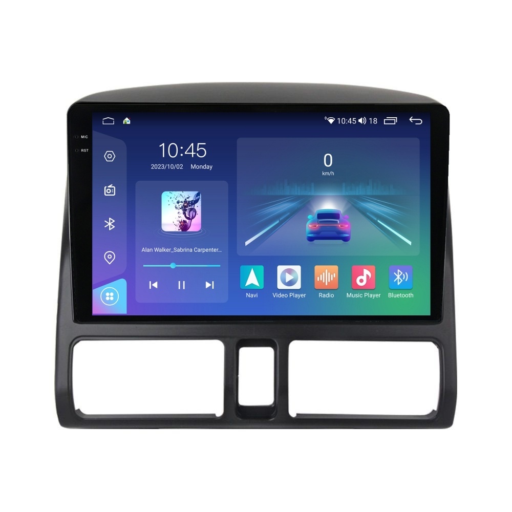 Navigatie dedicata cu Android Honda CR-V II 2001 - 2006, 4GB RAM, Radio GPS Dual Zone, Display 2K QLED 9.5" Touchscreen, Internet Wi-Fi si slot SIM 4G, Bluetooth, MirrorLink, USB