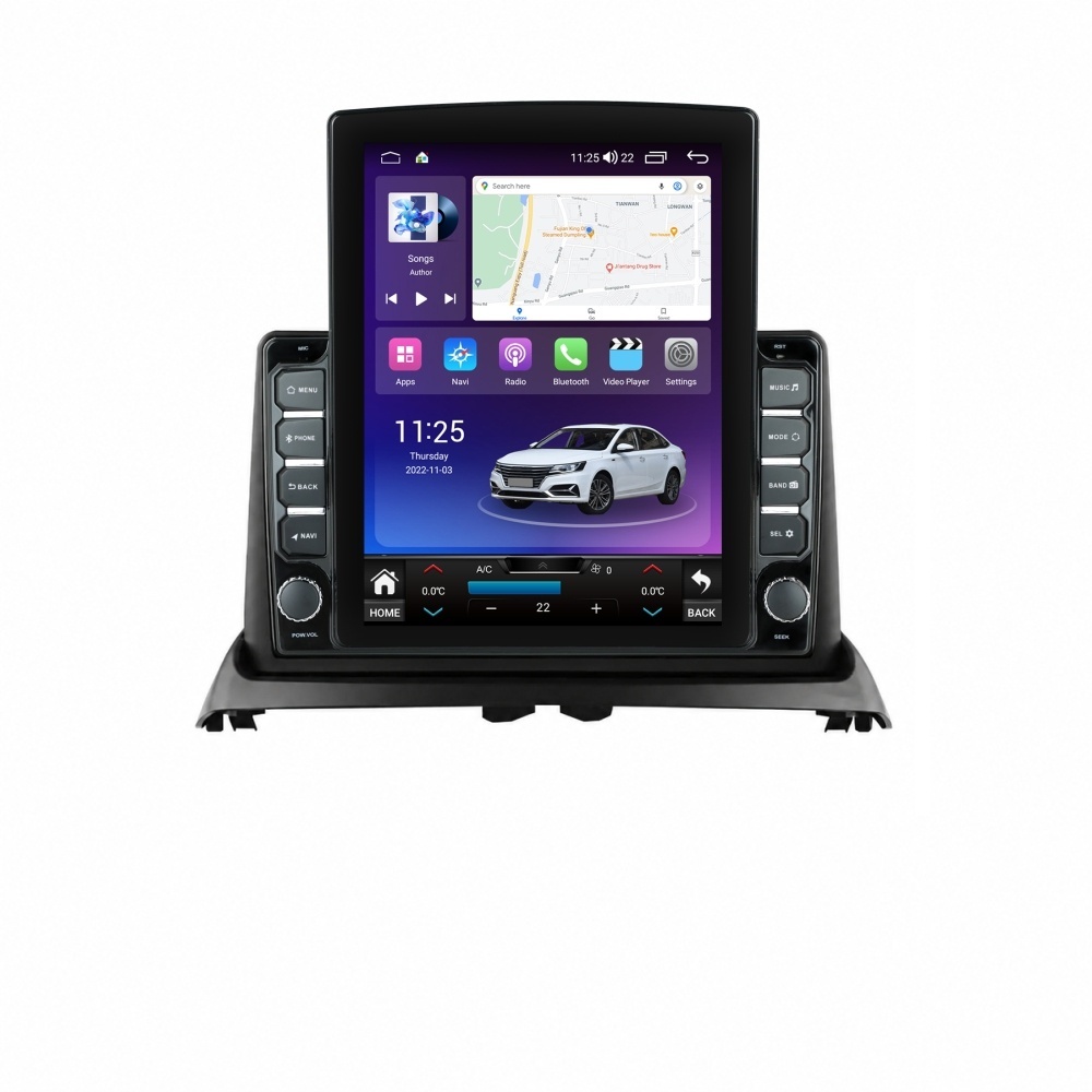 Navigatie dedicata cu Android Renault Clio II 1998 - 2005, 8GB RAM, Radio GPS Dual Zone, Touchscreen IPS 9.7" HD tip Tesla, Internet Wi-Fi si slot SIM 4G, Bluetooth, MirrorLink, USB