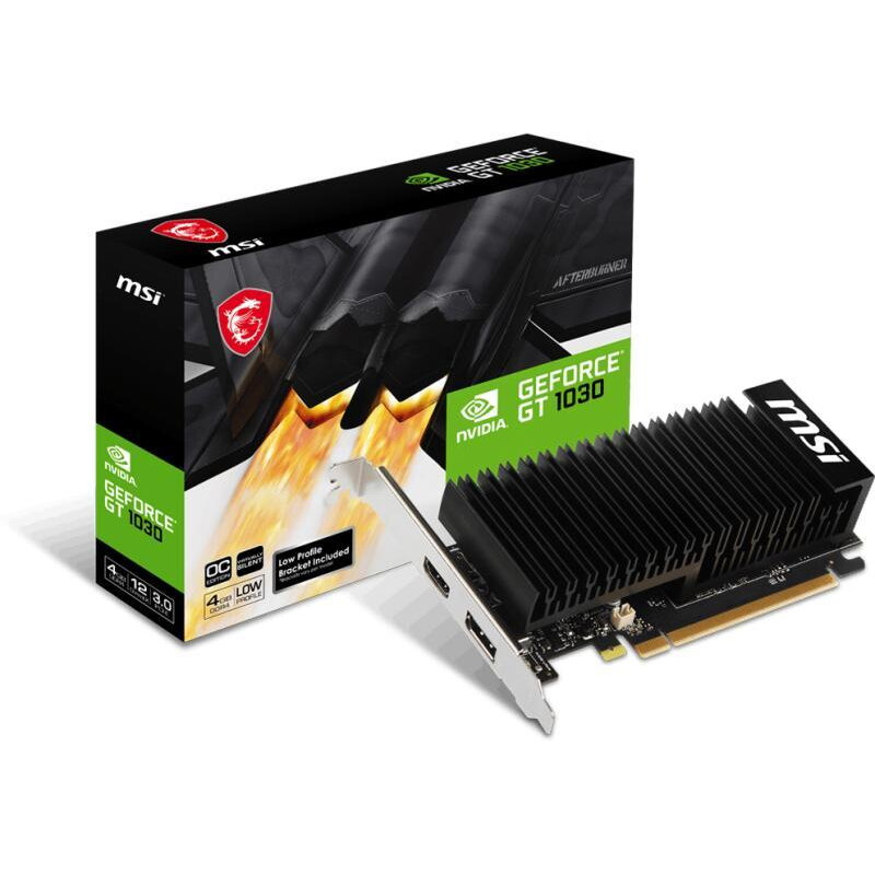 Placa video MSI Grafikkarte GeForce GT 1030 4GHD4 LP OC - 4 GB GDDR4 OC