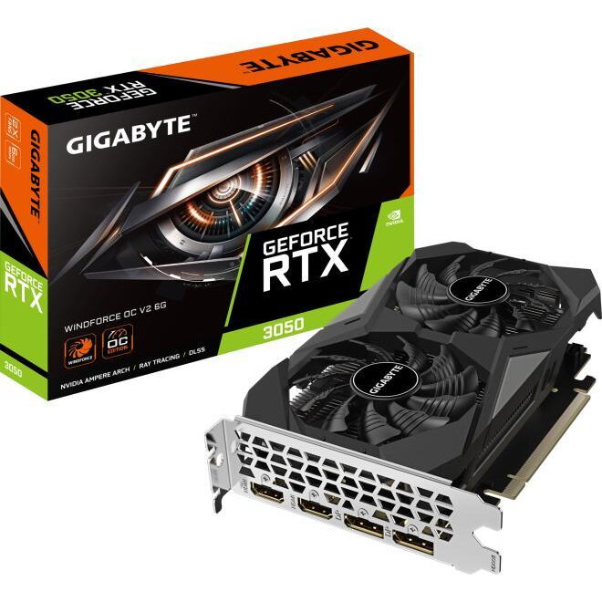 Placa video GIGABYTE Grafikkarte GeForce RTX 3050 WINDFORCE OC V2 6G - 6 GB GDDR6 OC