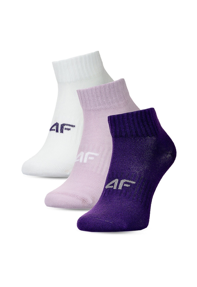 Sosete casual  pentru fete - set de 3 - multicolor - bumbac - lungime pana la glezna