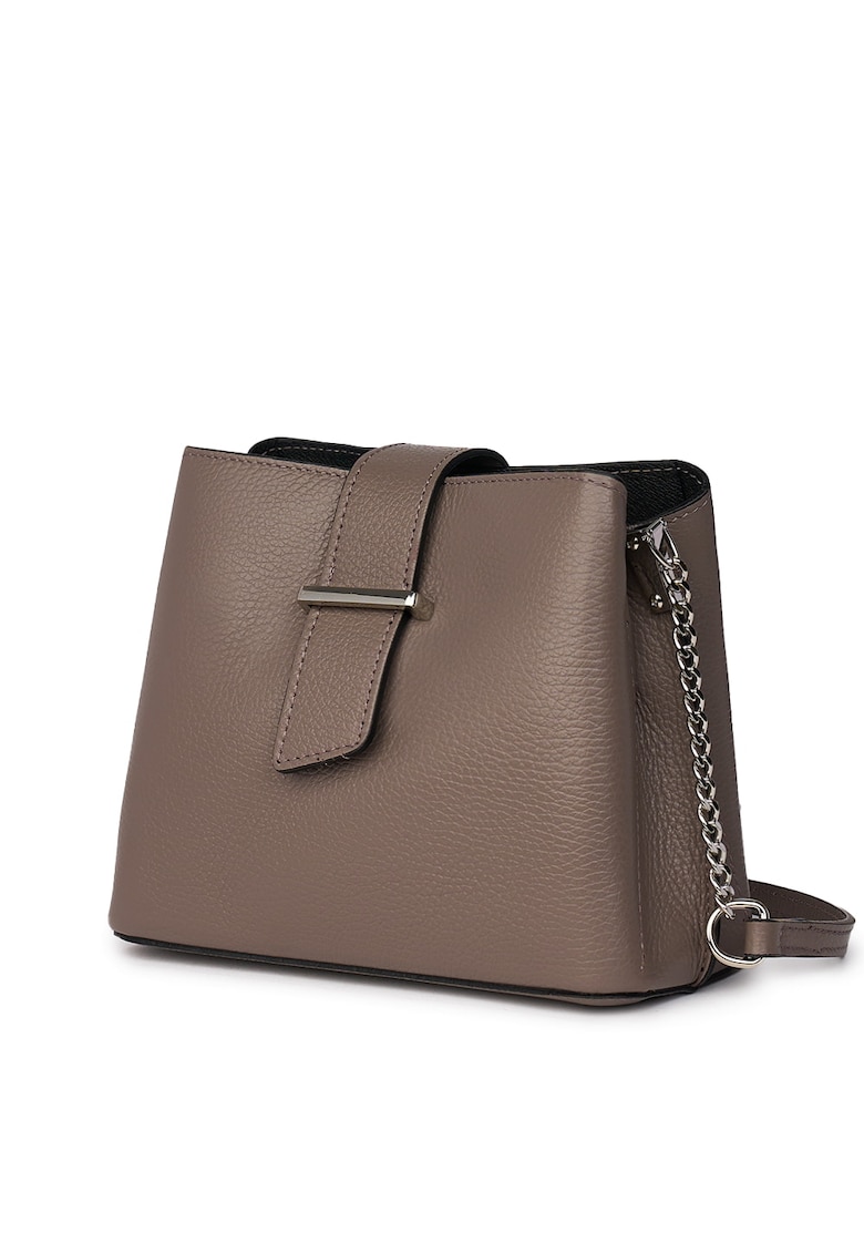 Mini poseta dama din piele Avery - Gri