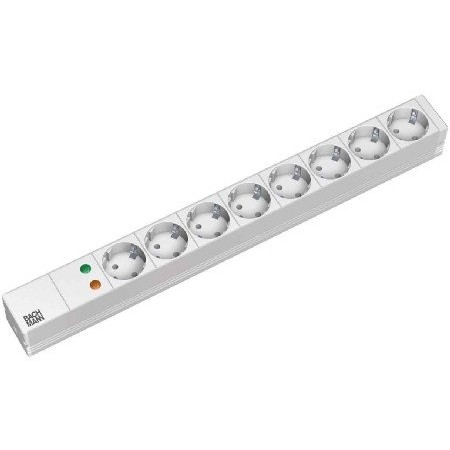 Prelungitor Bachmann Pdu 19inch, 1U, 8 Prize Schuko, Impamantare, Cablu Alimentare 2M Cu Conector Schuko