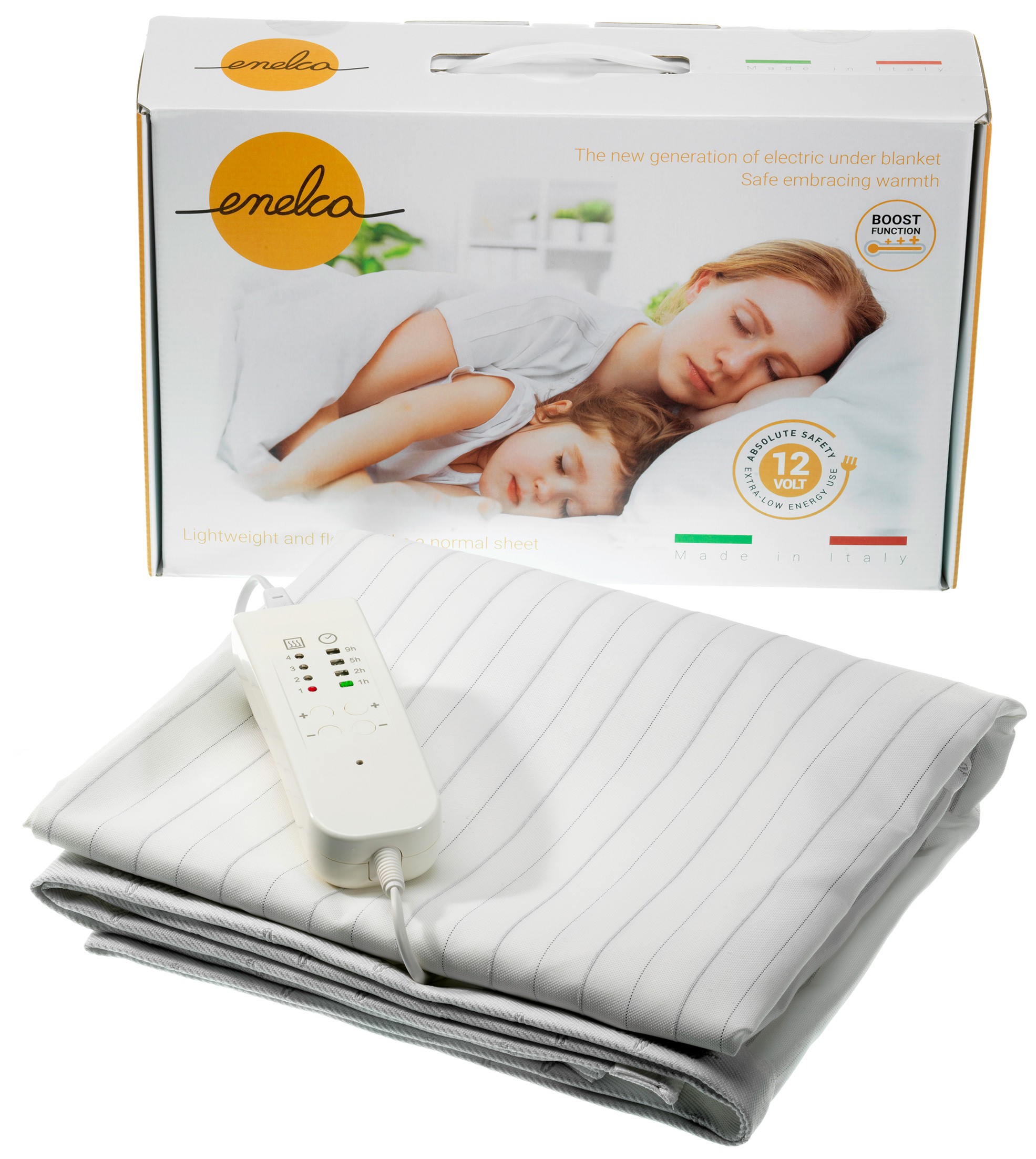 Patura electrica Apollo 12 Single, 80x150 cm, 12v 60 Watt Enelca
