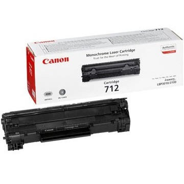 Toner laser Canon 712 - Negru, 1500 pagini