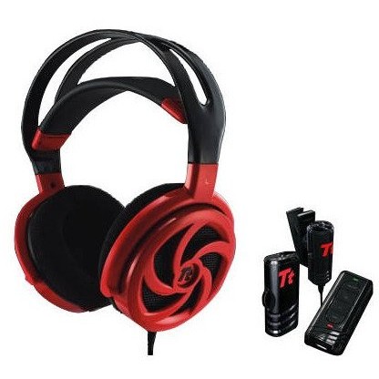 Casti eSports Shock Spin HD cu microfon, bass premium, rosii