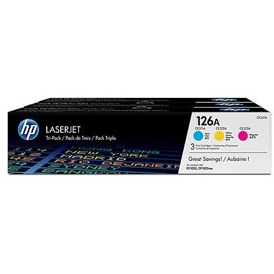 Set 3 cartuse HP HPTON-CF341A, Cyan, Yellow, Magenta