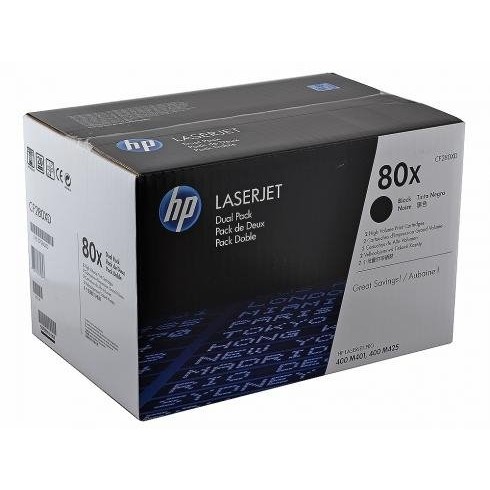 Set 2 cartuse HP HPTON-CF280XD, Negre