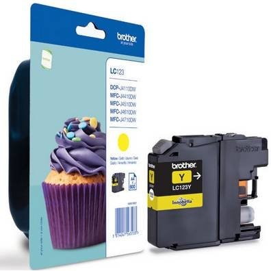 Toner inkjet LC123 Yellow, 600 pagini