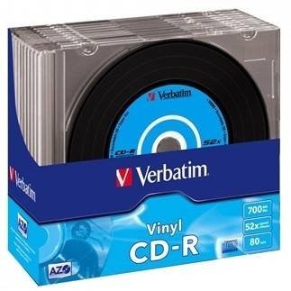 CD-R Verbatim  700 MB, 80min, 52x Vinyl (10buc.)
