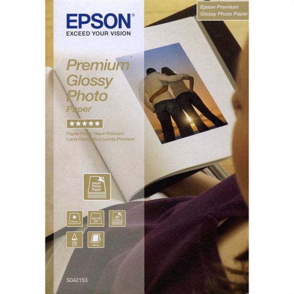 Hartie foto C13S042153, lucioasa, 10x15cm, 40 coli, 255g/m2