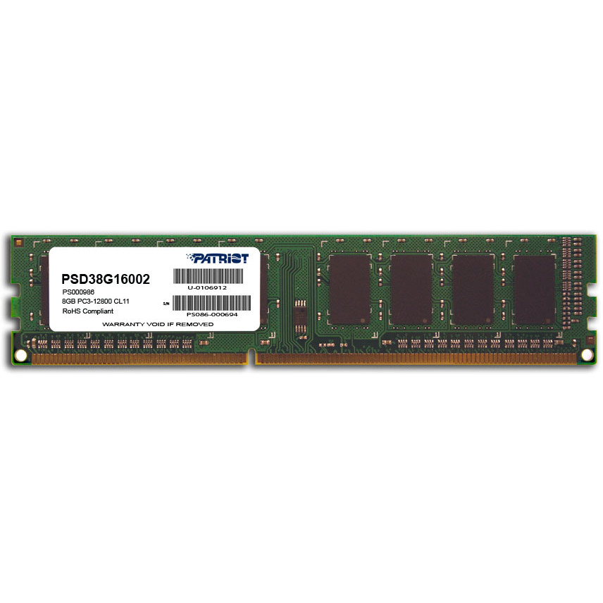 Signature 8 GB DDR3, 1600 MHz, CL 11, DIMM, Non-ECC