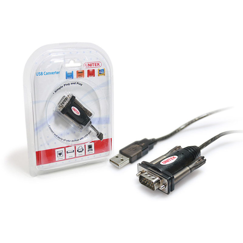 Adaptor USB - Serial ( RS232 ) + adaptor DB9F/DB25M