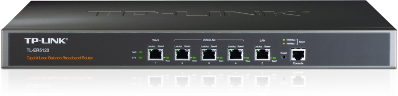Router 10/100/1000 1x WAN, 1x LAN, 3x WAN/LAN TP-LINK TL-ER5120