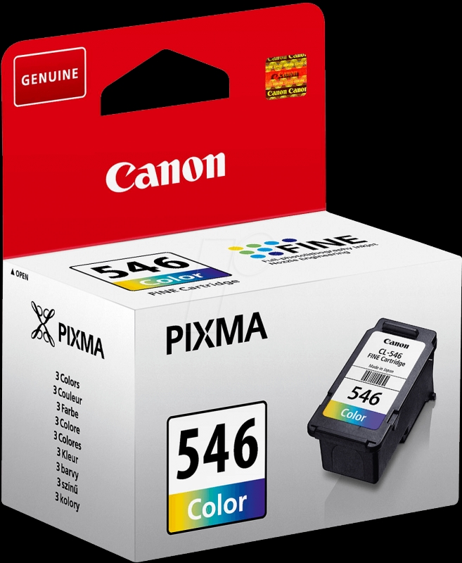 Cartus cerneala Original Canon CL-546 Color, compatibil MG2450/MG2550 (BS8289B001AA)